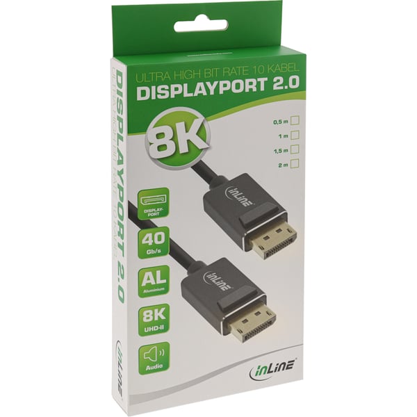 InLine 15403P DisplayPort-kaapeli 3 m Musta
