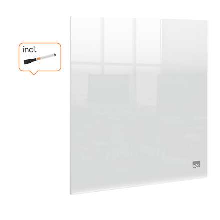Nobo Transparent Akryl mini whiteboard skrivbord eller väggmonterad 30x30 cm