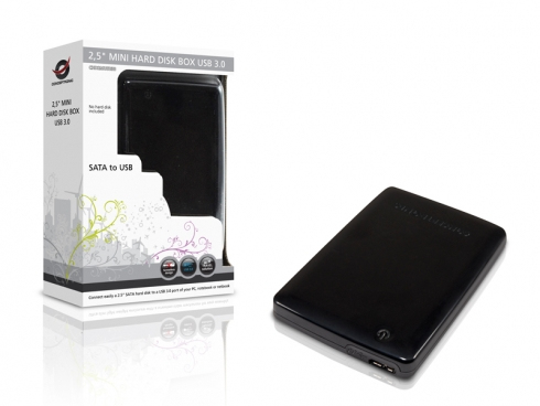 Conceptronic CHD2MUSB3B tallennusaseman kotelo HDD-kotelo Musta 2.5" USB-virta