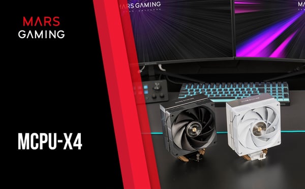 Mars Gaming MCPU-X4 Processor Luftkylare 12 cm Svart 1 styck