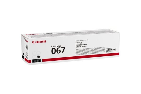 Canon 067 värikasetti 1 kpl Alkuperäinen Musta