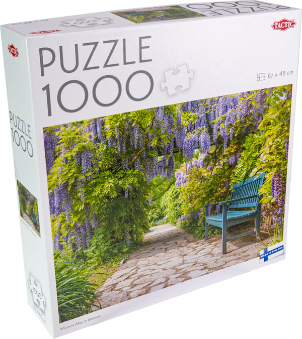 Tactic Lovers Wisteria Alley in blossom Puslespil 1000 stk Dyr og planter