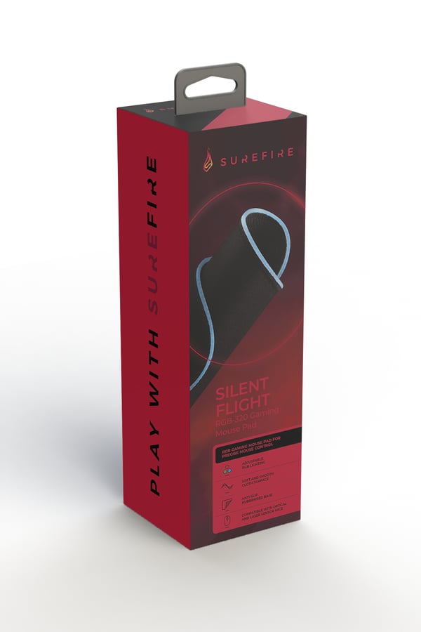 SureFire Silent Flight RGB-320 Pelihiirimatto Musta