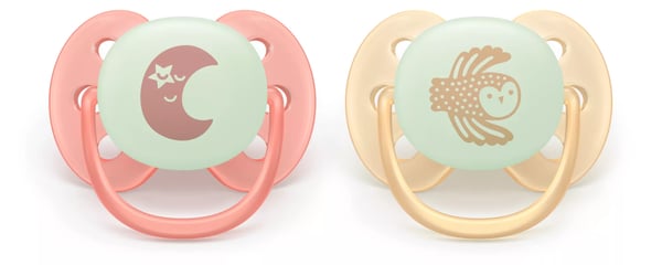 Philips AVENT Pacifier SCF094/02 ultra soft Nighttime