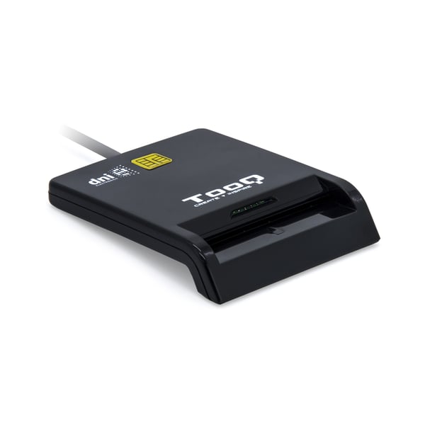 TooQ TQR-211B läsare smarta kort inomhus USB USB 2.0 Svart