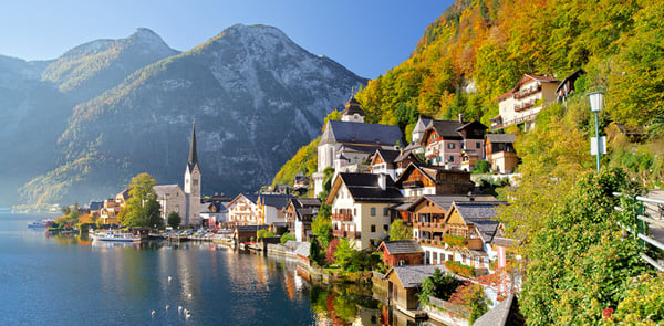 Castorland Hallstatt, Austria 4000 pcs Kuviopalapeli 4000 kpl Kaupunki