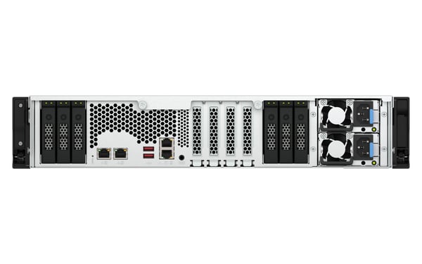QNAP TS-H3077AFU-R7-64G NAS & lagringsserver Stativ (2U) AMD Ryzen™ 5 64 GB DDR5 0 TB QuTS hero Sort, Metallic