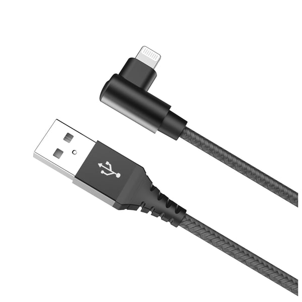 Celly USBLIGHTLSHBK kabel til mobiltelefon Sort 1 m USB A Lightning