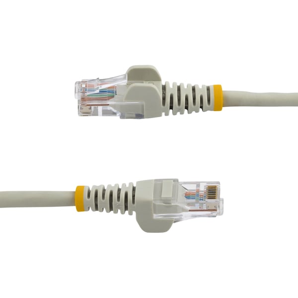 StarTech.com 0,5 m Cat5e Ethernet-nätverkskabel Snagless med RJ45 - Cat 5e UTP-kabel - Grå - Patch-K