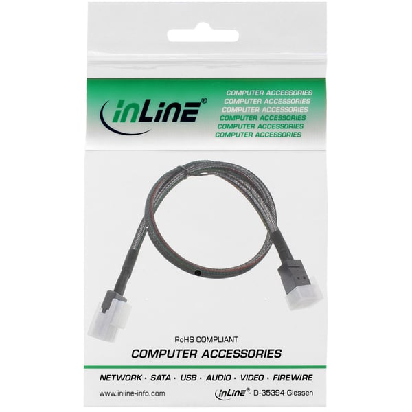 InLine 27628A Serial Attached SCSI (SAS)-kabel 0,5 m Sort