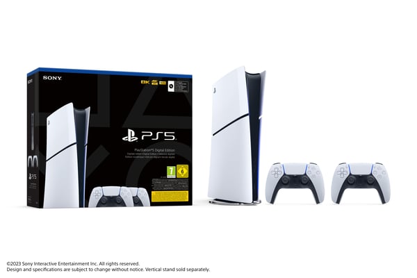 Sony Interactive Entertainment Playstation 5 Slim 1 TB Wi-Fi Sort, Hvid