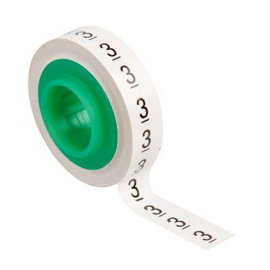 3M 80611427966 kabelmarkör Vit Polyester 3 styck