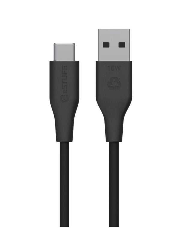 eSTUFF ES605280-BULK USB-kaapeli USB 2.0 2 m USB C USB A 60 W Musta