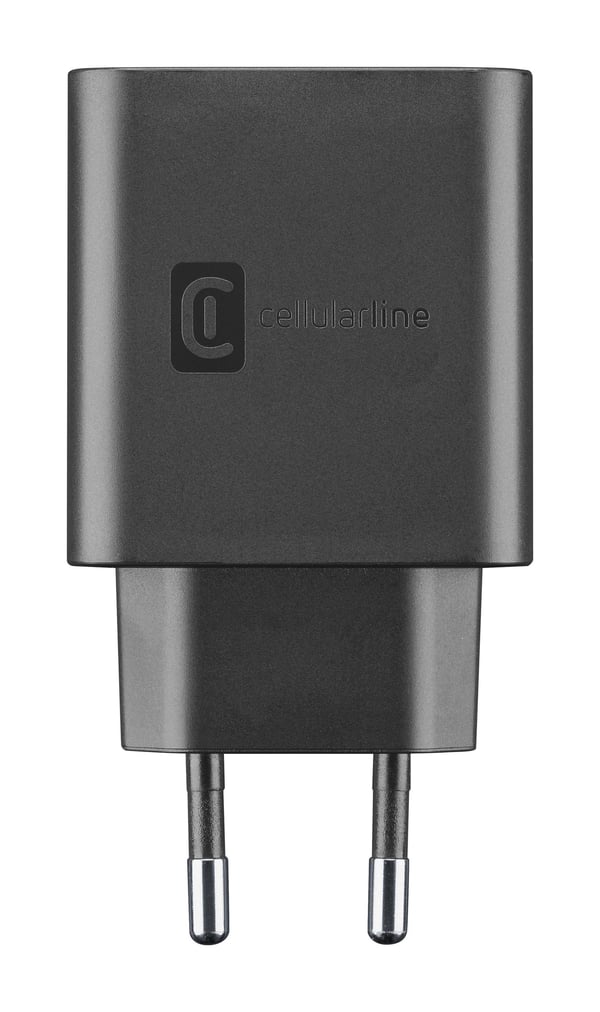 Cellularline 8018080420047 Smartphone, Universel Sort Vekselstrøm Hurtig opladning Indendørs