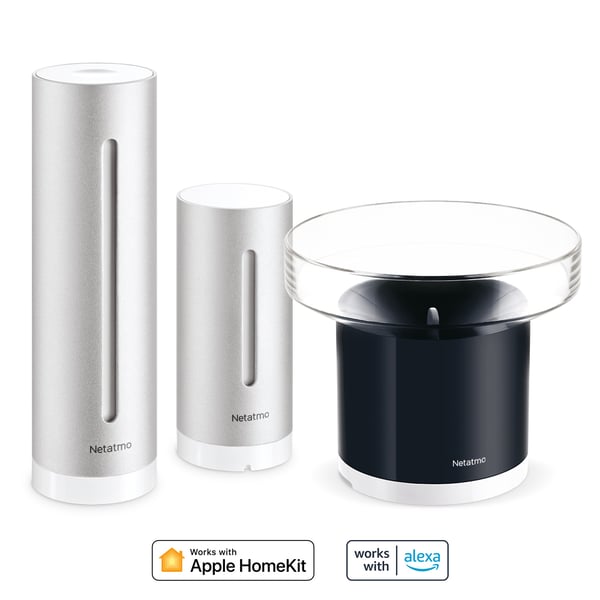 Netatmo NBU-NWS-NRG-EU digital väderstation Silver Batteri Wi-Fi