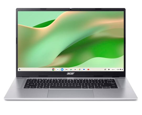 Acer Chromebook CB315-8H-86UB MediaTek Kompanio 540 39,6 cm (15.6") Full HD 8 GB LPDDR4x-SDRAM 128 GB Flash Wi-Fi 6 (802.11ax) ChromeOS tyska Silver