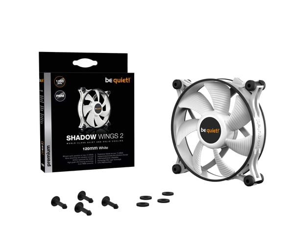 be quiet! BL089 kylsystem för dator Datorväska Fan 12 cm Vit