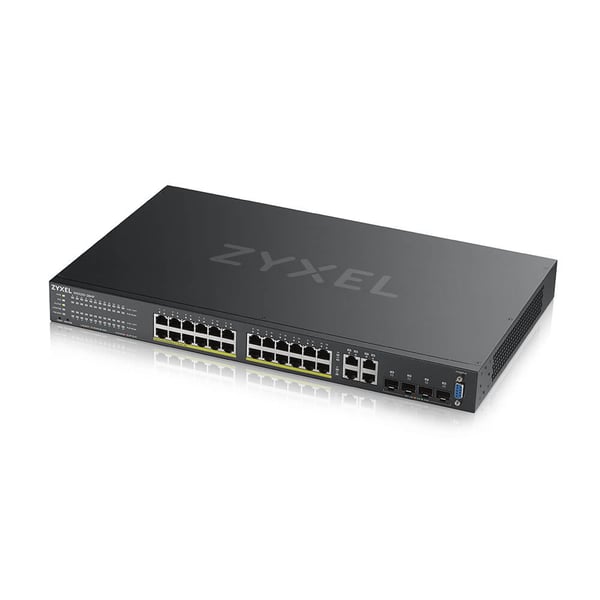 Zyxel GS2220-28HP-EU0101F verkkokytkin Hallittu L2 Gigabit Ethernet (10/100/1000) Power over Ethernet -tuki Musta