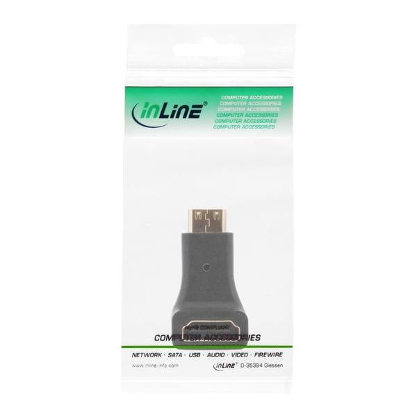 InLine 17690K kabel kønsskifter HDMI A female HDMI C Sort