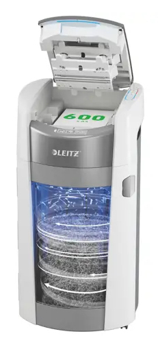 Leitz IQ OptiMax Autofeed Office Pro 600 Dokumentförstörare P4 Cross Cut