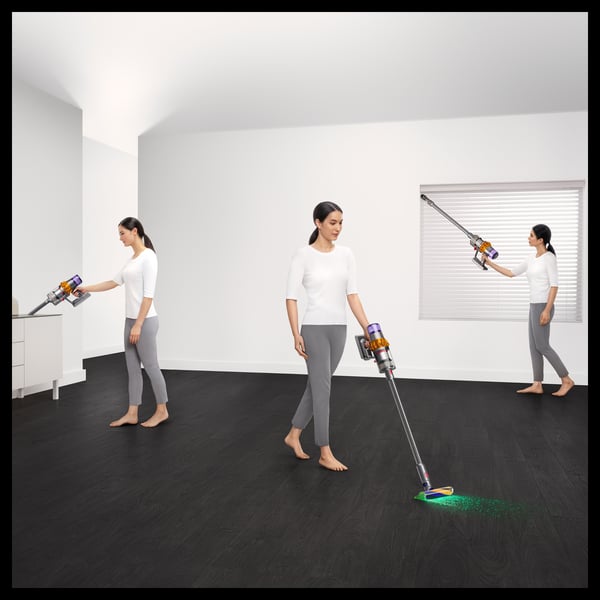 Dyson V15 Detect Absolute 2-in-1-varsi-imuri Akku Kuiva HEPA Pussiton 0,77 L Ruostumaton teräs