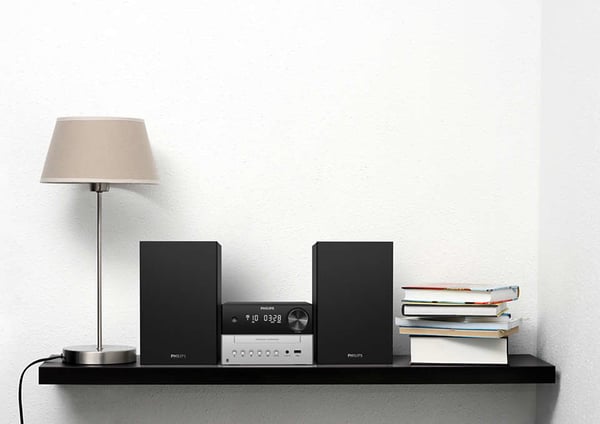 Philips TAM3205 Hemmaljud mikrosystem 18 W Svart, Silver