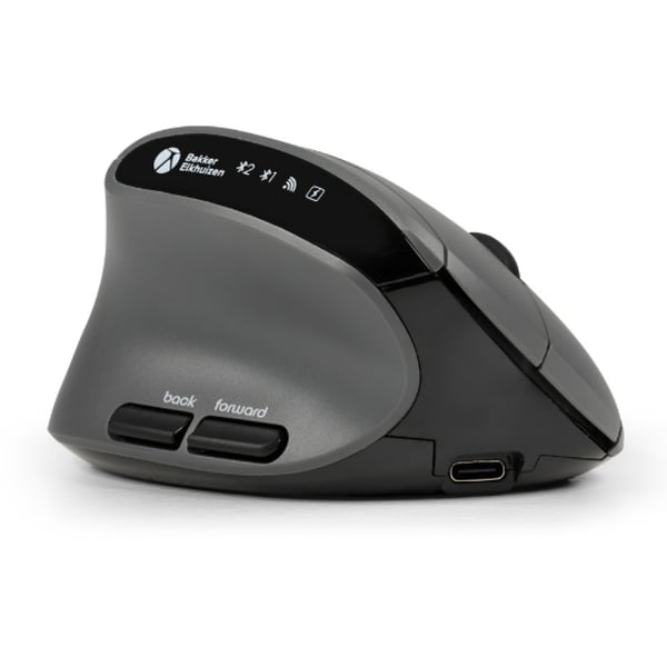 BakkerElkhuizen MidWay hiiri Office Vasenkätinen RF Wireless + Bluetooth + USB Type-C Optinen 2400 DPI