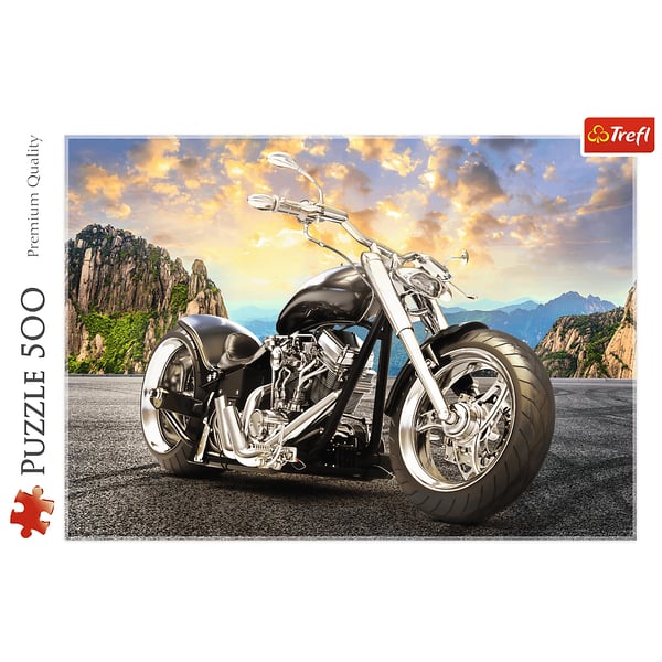 Trefl Black motorcycle Puslespil 500 stk Sport