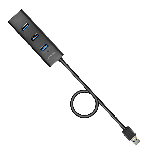 Axagon HUE-S2BL gränssnittshubbar USB 3.2 Gen 1 (3.1 Gen 1) Type-A 5000 Mbit/s Svart