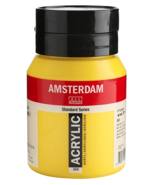 Amsterdam Standard akryyliväri 500 ml Keltainen Pullo