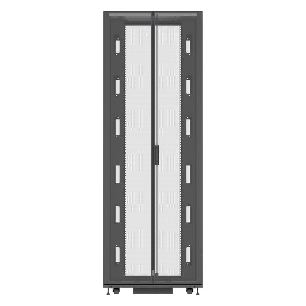 Vertiv VR3357 stativ 48U Fritstående reol Sort, Transparent