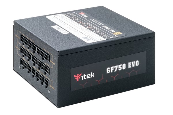 itek GF750 EVO strömförsörjningsenheter 750 W 24-pin ATX ATX Svart