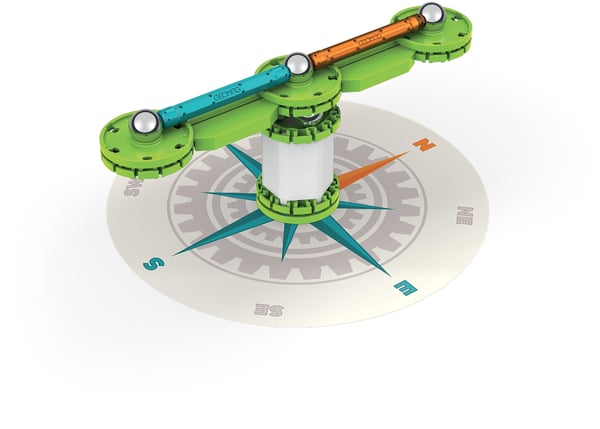Geomag Mechanics Motion RE Compass Neodymium magnet-legetøj