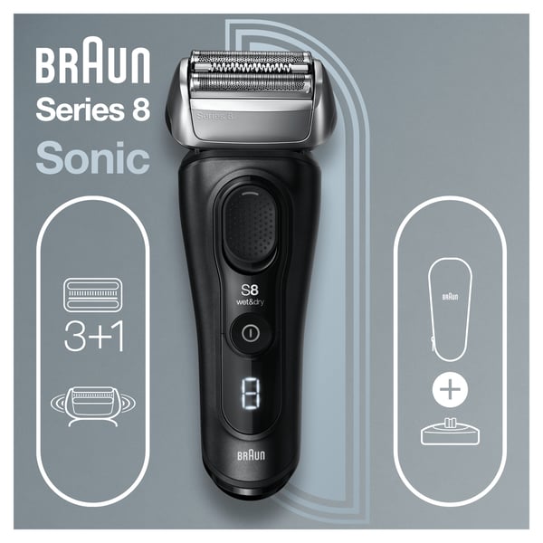 Braun Series 8 81747473 barbermaskine til ham Folie shaver Sort