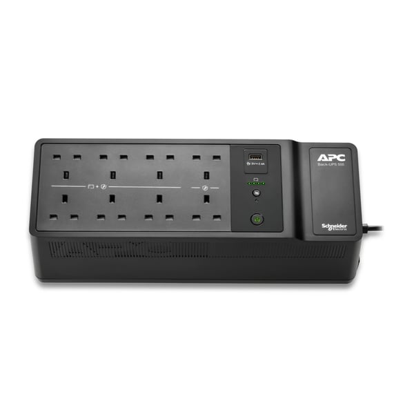 APC BE500G2-UK strömskydd (UPS) Vänteläge (offline) 0,5 kVA 300 W 8 AC-utgångar