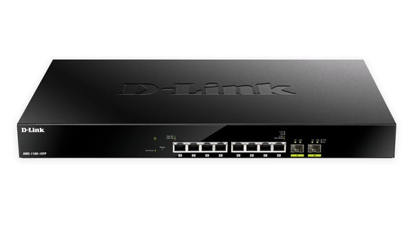 D-Link DMS-1100-10TP nätverksswitchar hanterad L2 2.5G Ethernet (100/1000/2500) Strömförsörjning via Ethernet (PoE) stöd 1U Svart