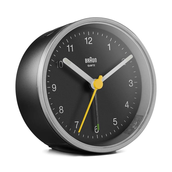 Braun BC12SB Quartz-väckarklocka Svart, Silver
