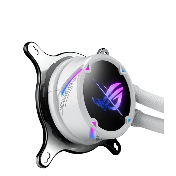 ASUS ROG STRIX LC II 240 ARGB White Edition Processor Allt-i-ett vätskekylare 12 cm Vit 1 styck