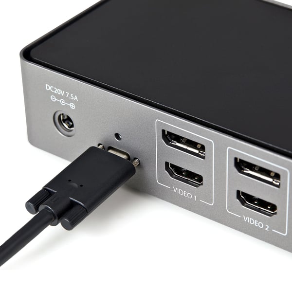 StarTech.com USB-C USB-A Dock - Hybrid Universal Trippel Skärm Dockningsstation för Laptop DP & HDMI 4K