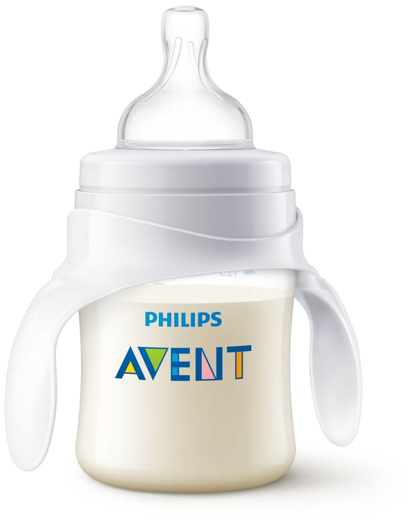 Philips AVENT 120 ml, yli 4 kk, pullosta mukiin -harjoittelupaketti