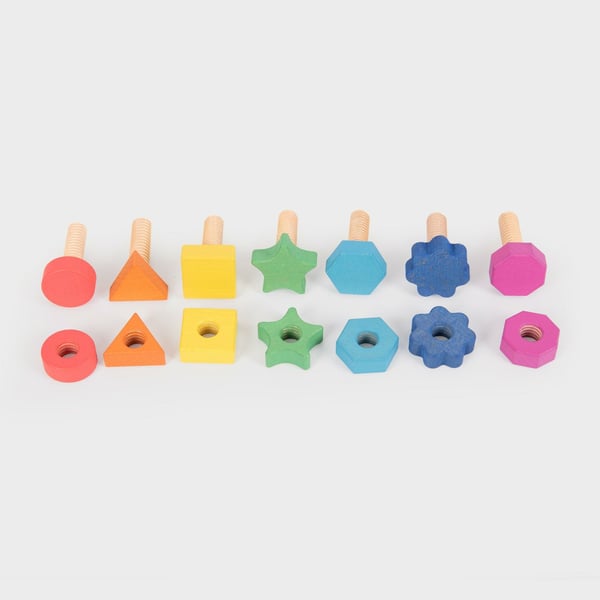 Tickit Rainbow Wooden Nuts & Bolts