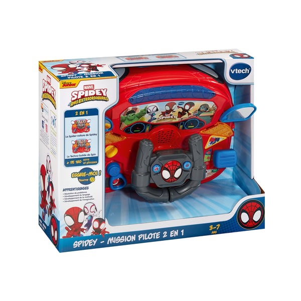 VTech Jouets Educatifs Licence SPIDEY - MISSION PILOTE 2 EN 1 Bærbar computer til børn