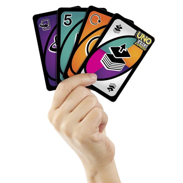 Mattel Games GXD75 sällskapsspel Uno Flip! Express Kortspel Kasta kort
