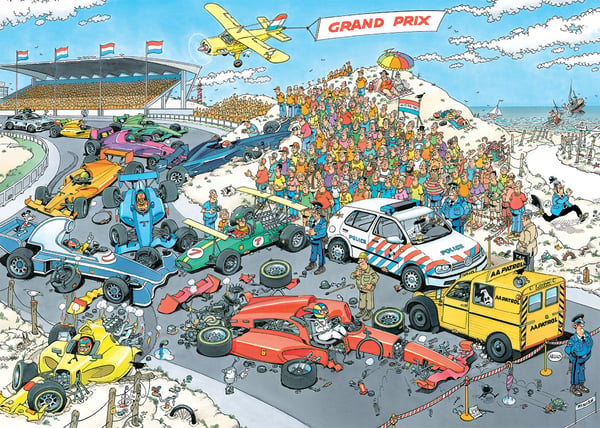 Jan van Haasteren - One more time Grand Prix Zandvoort (1000 pcs)
