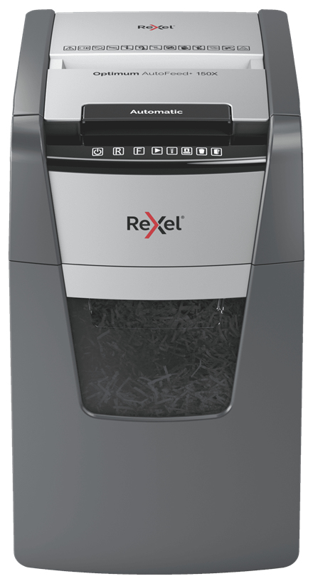 Rexel Makulator Optimum AutoFeed+ 150X krydsmakulering, 4x28mm P4