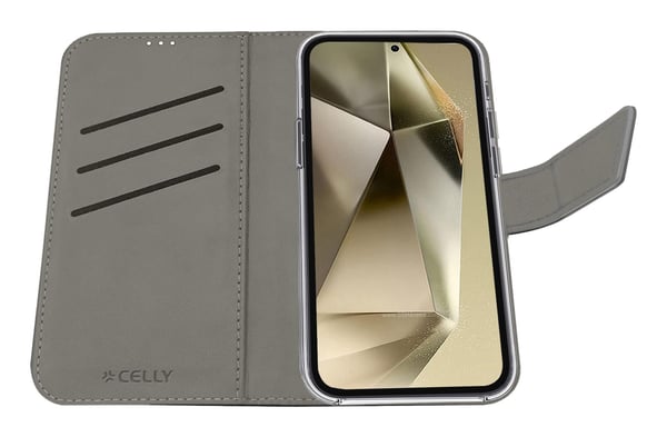 Celly WALLY mobiltelefon etui 17,3 cm (6.8") Tegnebogsetui Sort