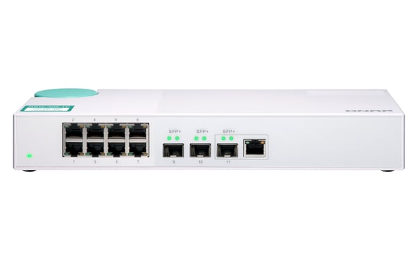 QNAP QSW-308-1C netværksswitch Ikke administreret Gigabit Ethernet (10/100/1000) Hvid