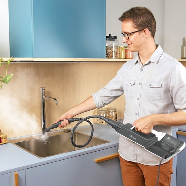 Polti Vaporetto SV610_Style Ångmopp 0,5 l 1500 W Grå, Vit