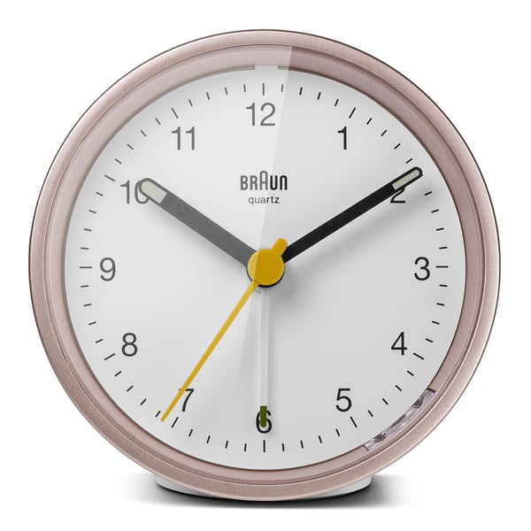 Braun BC12 Kvartsiherätyskello Vaaleanpunainen, Valkoinen
