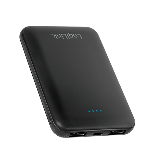 LogiLink PA0202 powerbank Lithium polymer (LiPo) 5000 mAh Sort